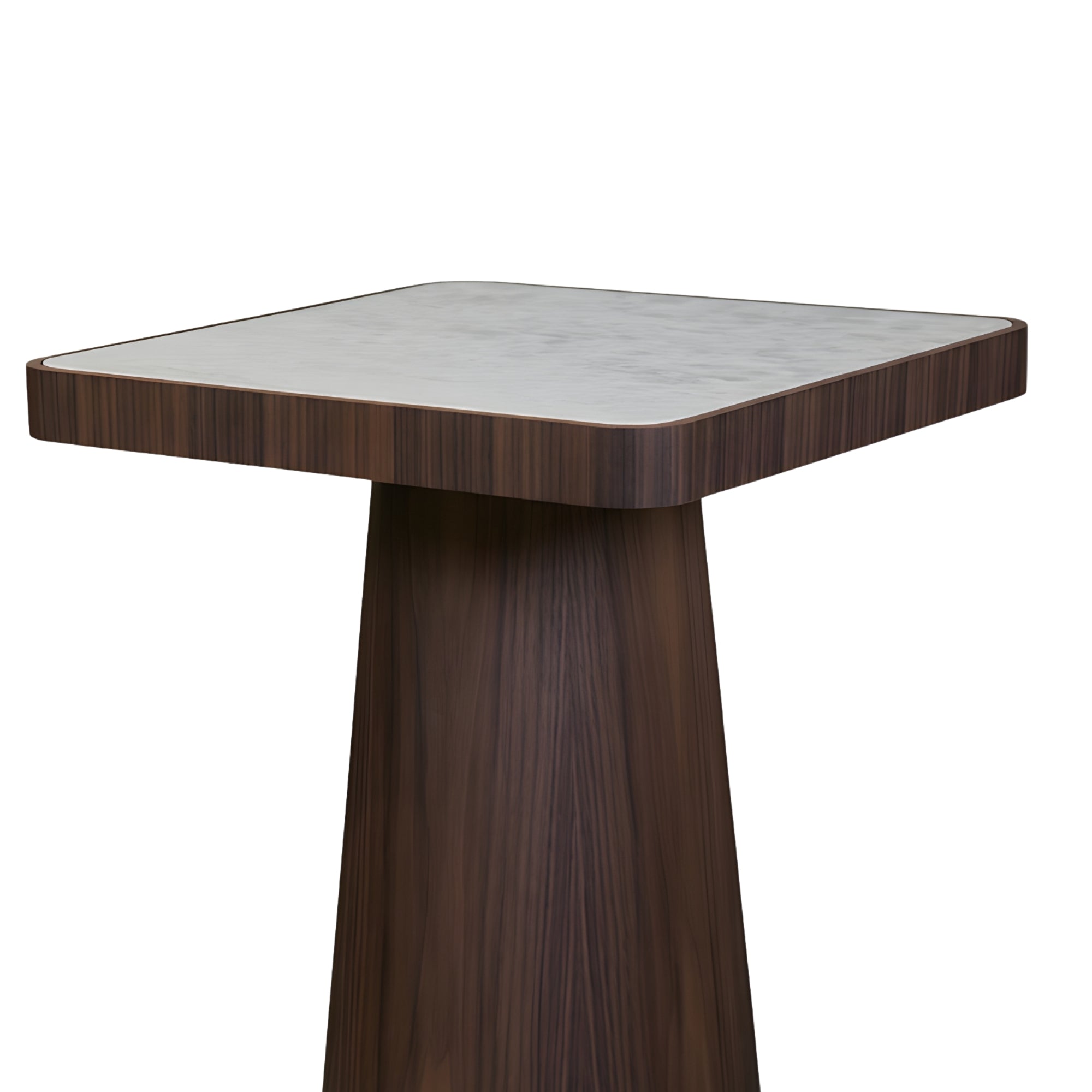 N464B End Table  Walnut Solid Wood Side Table for Modern Living