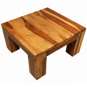 Vermount Coffee Table Small- Solid Wood Accent Table with Natural Grain Finish