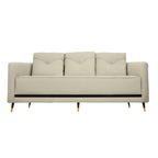 Arabica Modern Blue & Beige Fabric 3-Seater Sofa - Elegant Sofa for Comfortable