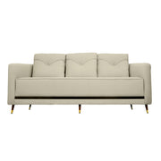 Arabica Modern Blue & Beige Fabric 3-Seater Sofa - Elegant Sofa for Comfortable