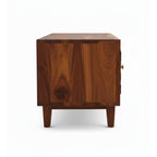 Diamond TV Unit  Solid Wood Entertainment Unit with Storage
