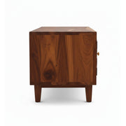 Diamond TV Unit  Solid Wood Entertainment Unit with Storage