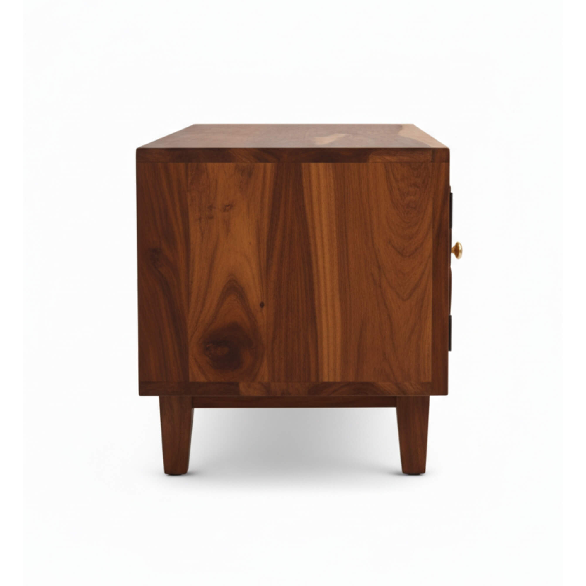 Diamond TV Unit  Solid Wood Entertainment Unit with Storage