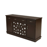 Flake 4 Door Multiunit - Engineering Wood Storage Unit with Gloss Finish