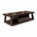 Miami Entertainment Unit- Modern Walnut Finish with Smart Storage & Style