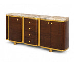 Gulmarg Multiunit with Marble Top – Sculpted Storage with Luxe Finishing