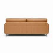 Salone 3-Seater Leather Sofa  Premium Mustard Leather Sofa for Living Rooms