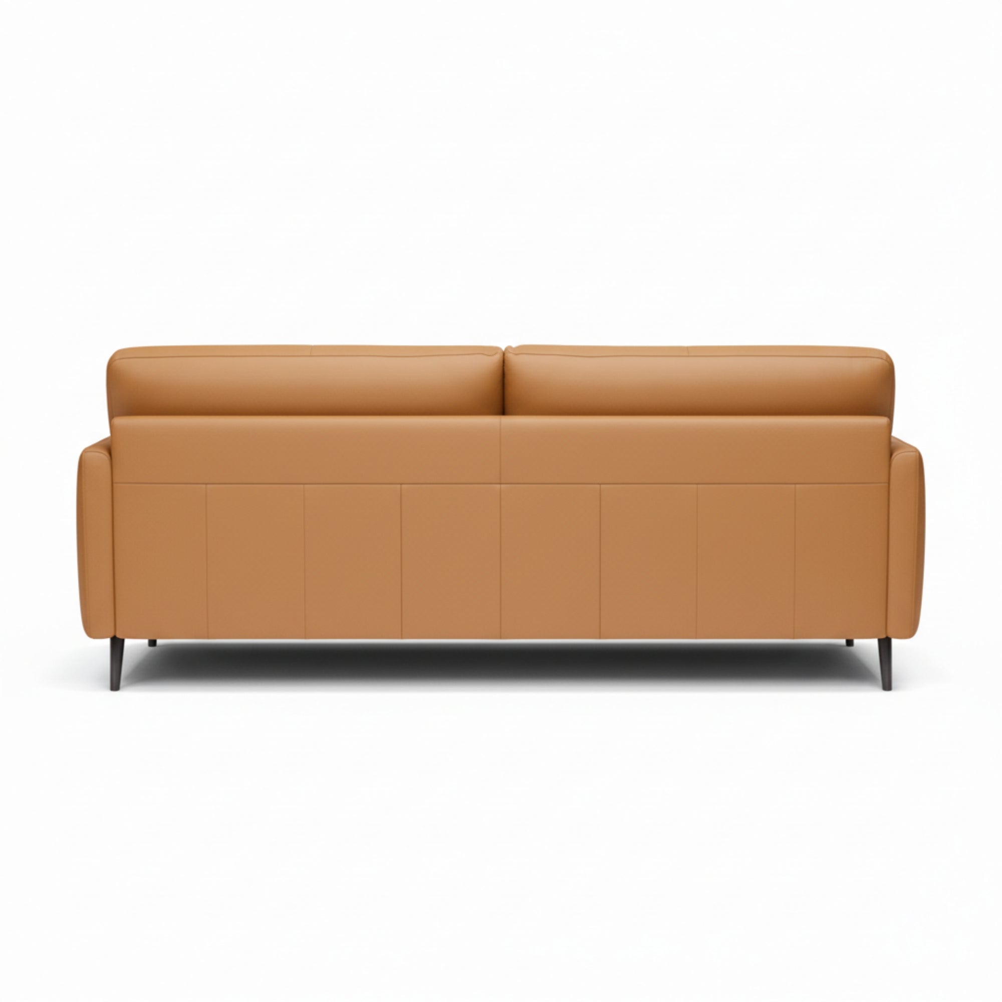 Salone 3-Seater Leather Sofa – Premium Mustard Leather Sofa for Living Rooms