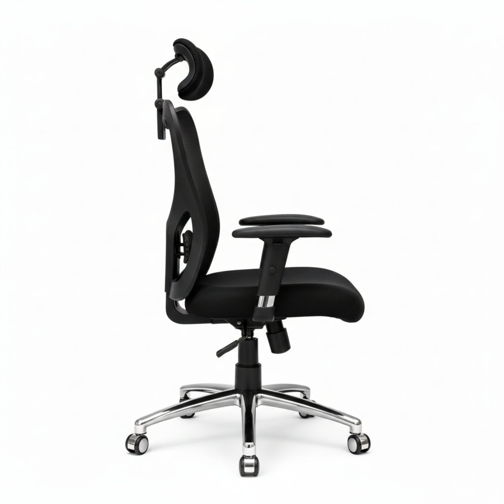 Eezy Office Chair 454A - Adjustable Ergonomic Office Chair with SS Base
