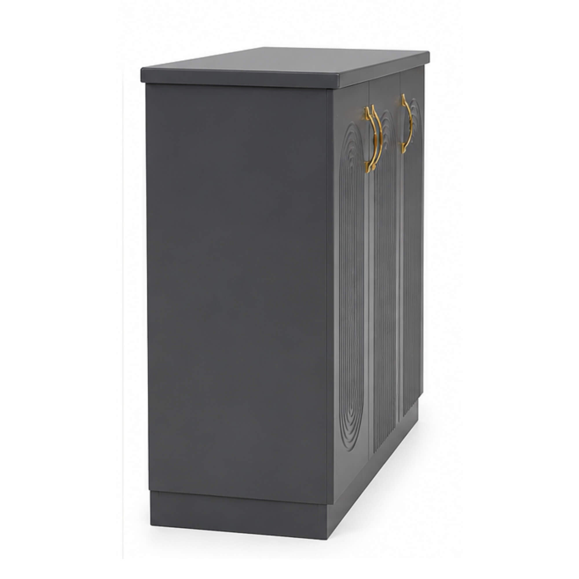 Whirlpool Shoe Rack with 3 Drawers- Shoe Rack with Gold Handles & Concealed Storage