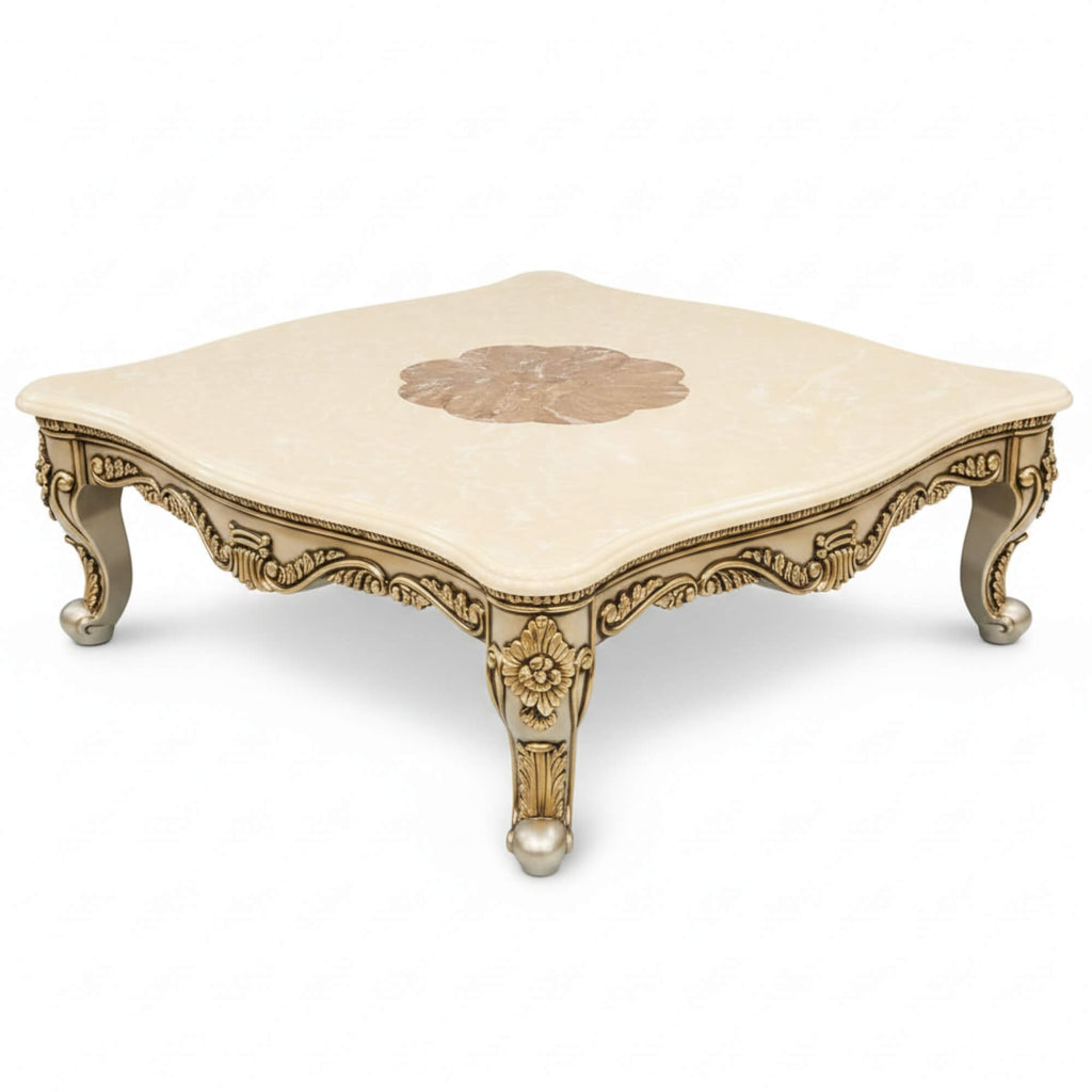 French Marble Centre Table–Timeless Grandeur