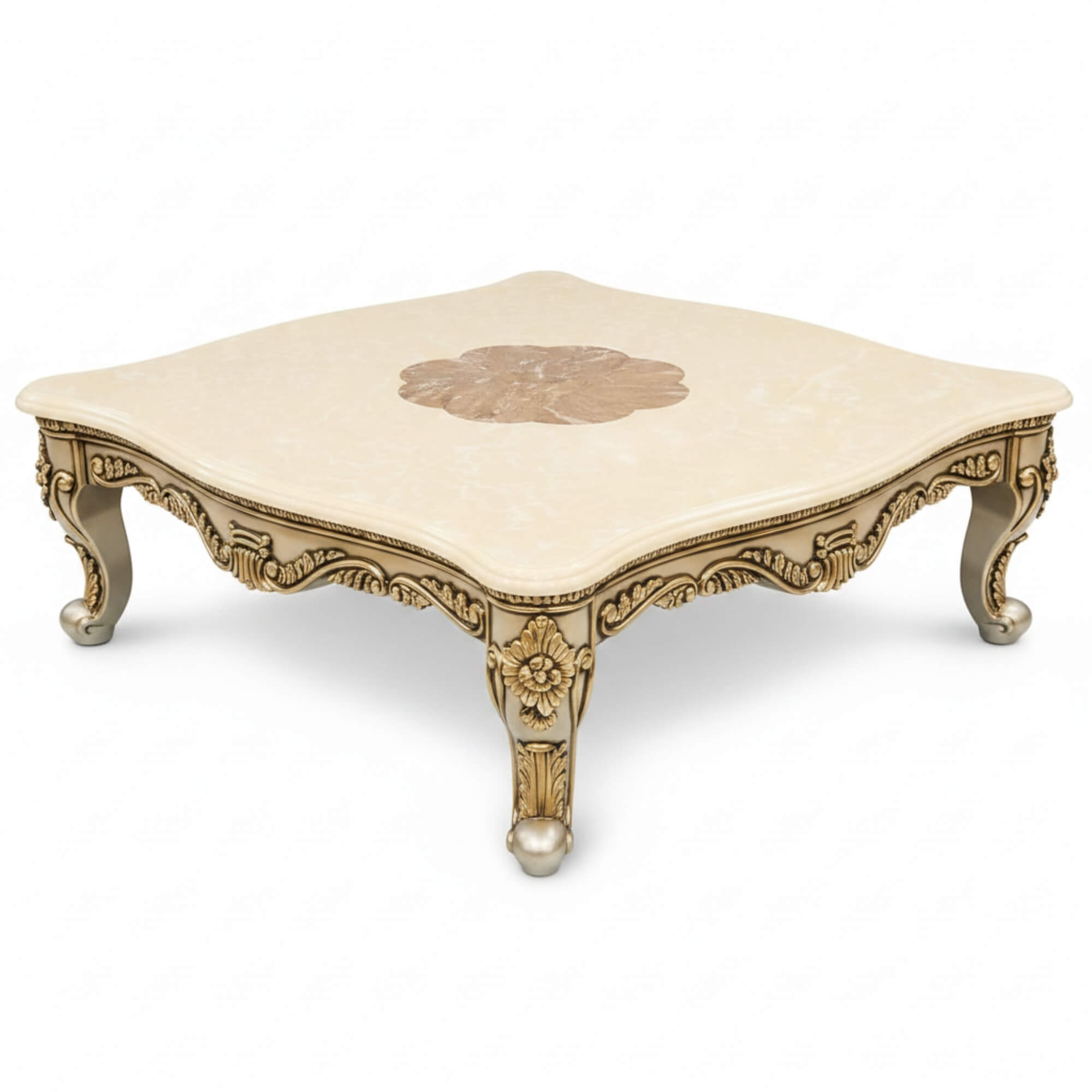 French Marble Centre Table–Timeless Grandeur