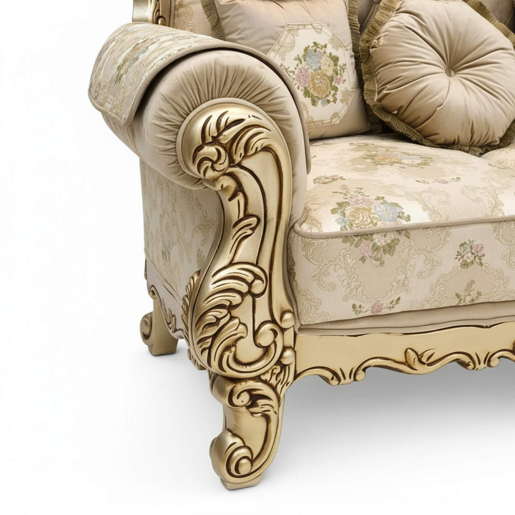 French Carvin 2 Seater Sofa- Premium Royal Comfort