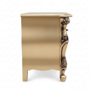 Harmony Night Stand- Elegant Curves with Luxe Gold Finish