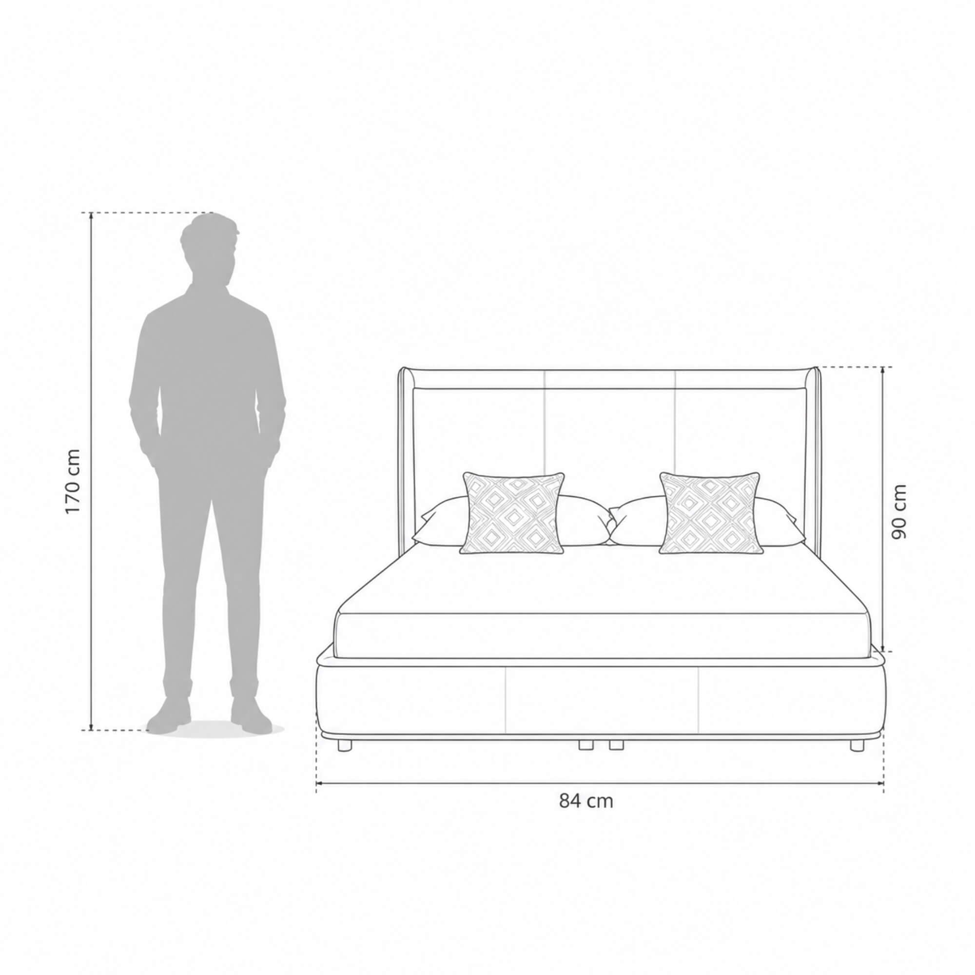 Alaska King Bed with Storage – Sleek Comfort with Modern Luxury