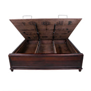 Georgia King Bed with Hydraulic Storage - Refined Solid Wood Comfort with Smart