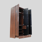 Membrane 3 Door Wardrobe  Elegant Walnut Storage for Modern Living