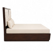 Tucain King Bed with Hydraulic Storage – Modern Geometry with Plush Comfort