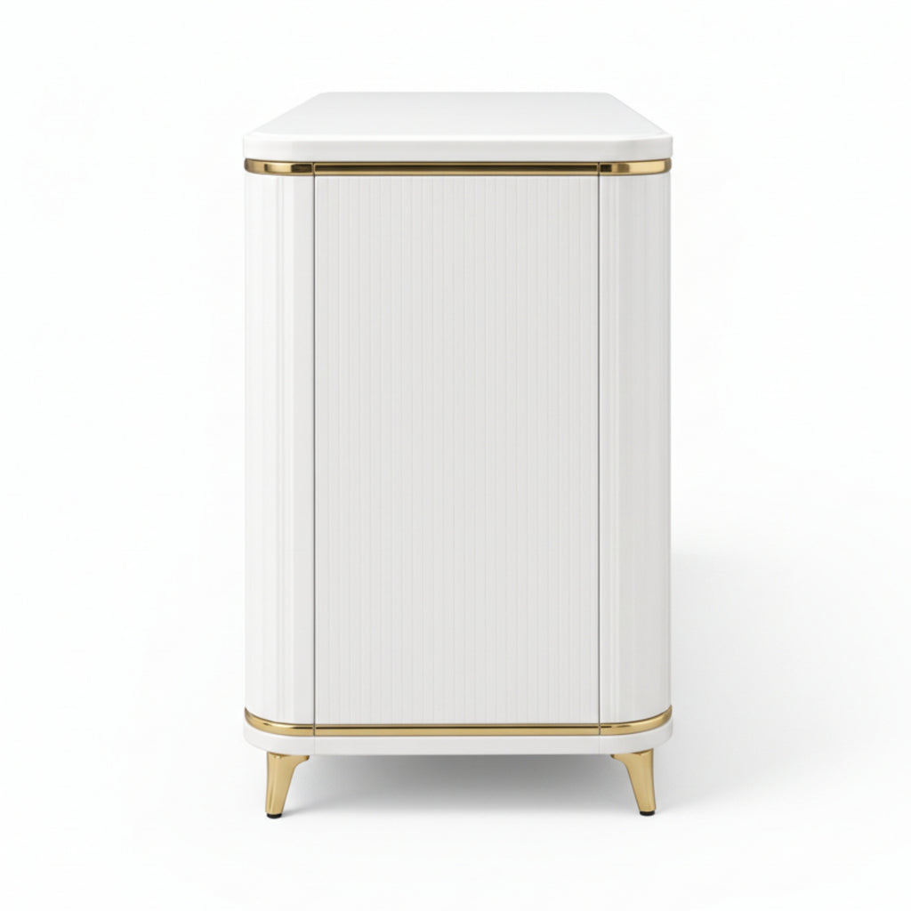 Glorious Multiunit  Modern Glossy White Storage Unit for Home