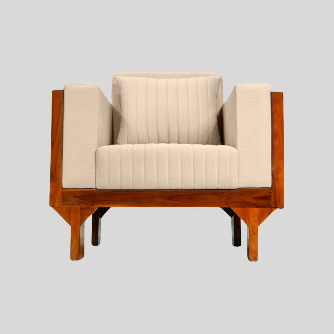 Cross 1-Seater Sofa  A Timeless Blend of Comfort and Elegance