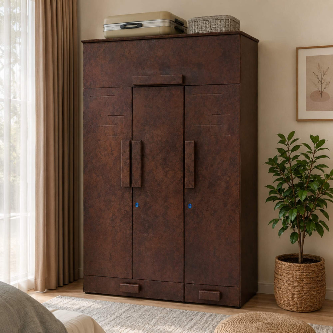 Membrane 3 Door Wardrobe – Bold Design with Spacious Storage
