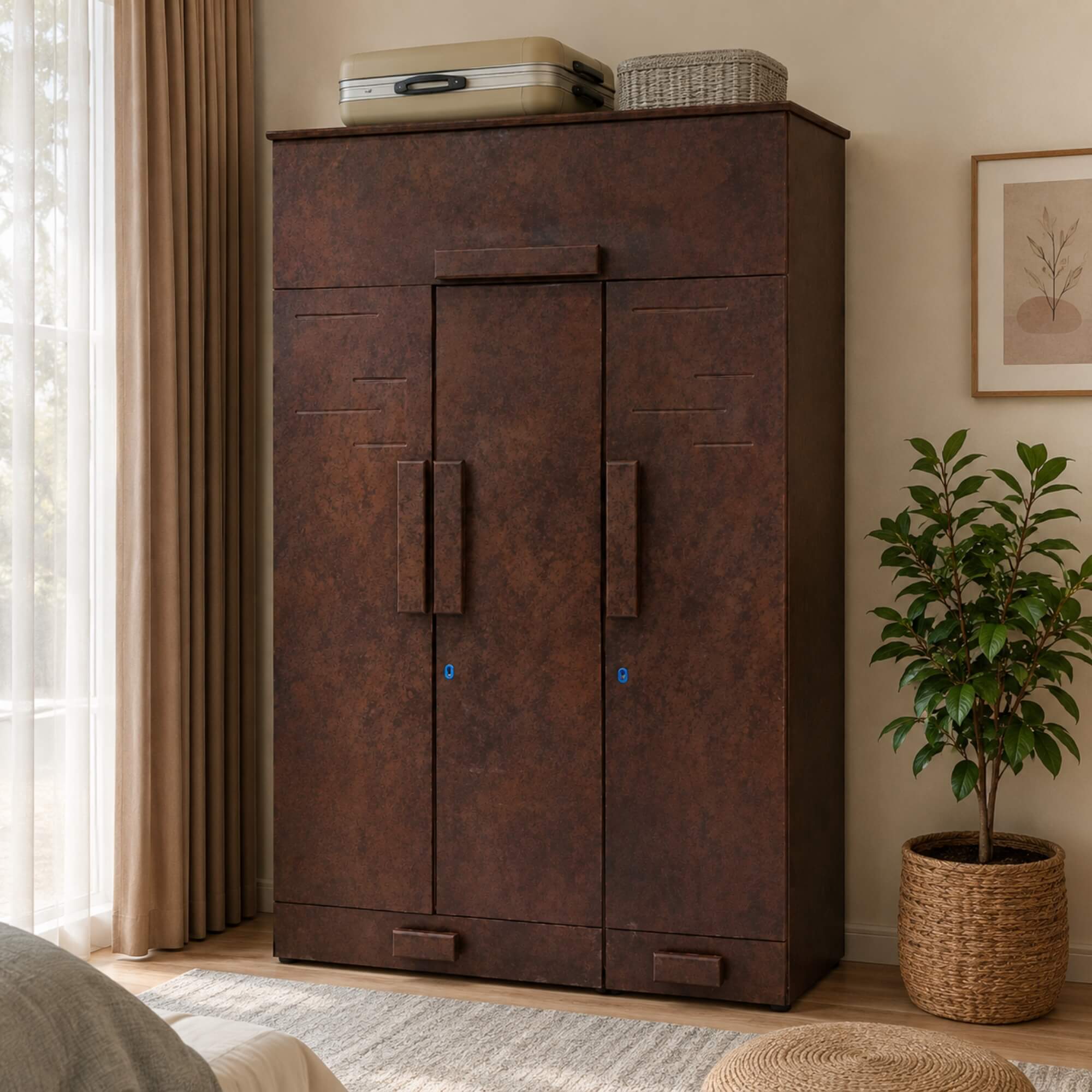 Membrane 3 Door Wardrobe – Bold Design with Spacious Storage