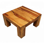 Vermount Coffee Table Small- Solid Wood Accent Table with Natural Grain Finish