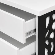 Ohio Chest Of Drawers- Sleek White Modern Storage Unit with 4 Spacious Drawers