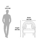 Camel Lobby Chair - Upholstered Reception & Lounge Chair