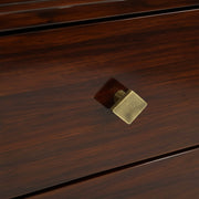 Tucain Night Stand – Sleek Geometry with Timeless Wooden Charm