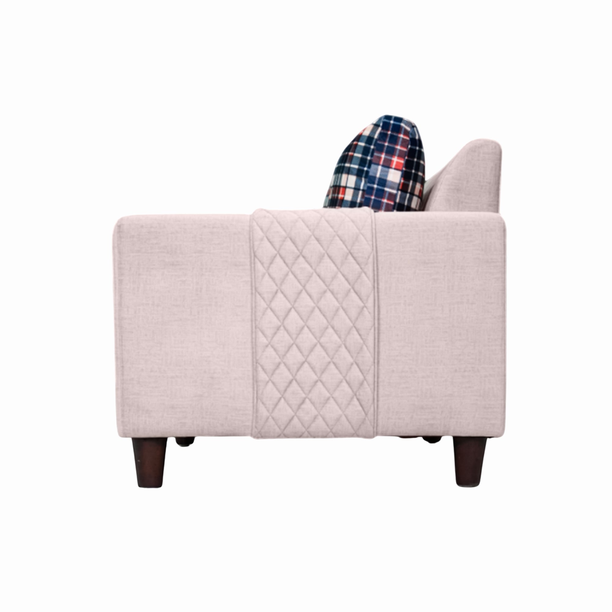 Garnet Grey Fabric 3-Seater Sofa – A Modern Statement in Comfort and Style
