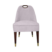 Urban quilted dining chair with ring handle, front view
