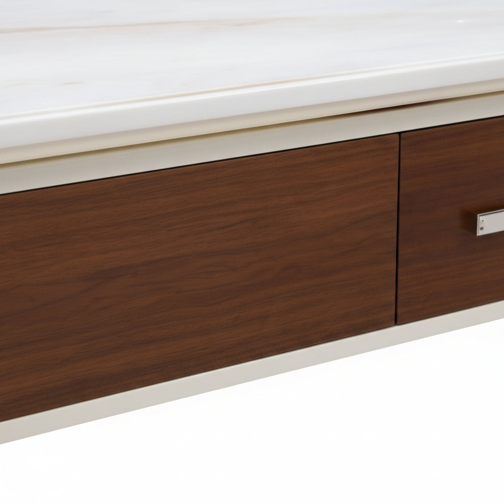 Adore Premium Glossy Marble Top Coffee Table