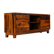 Lehar TV Unit  Handcrafted Elegance in Solid Sheesham Wood