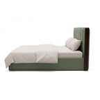 Milano Double Bed With Storage – Upholstered Frame with Cushioned Headboard