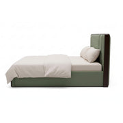 Milano Double Bed With Storage – Upholstered Frame with Cushioned Headboard
