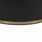 N459E Coffee Table- Modern Round Marble-Top Center Table with Contemporary Elegance