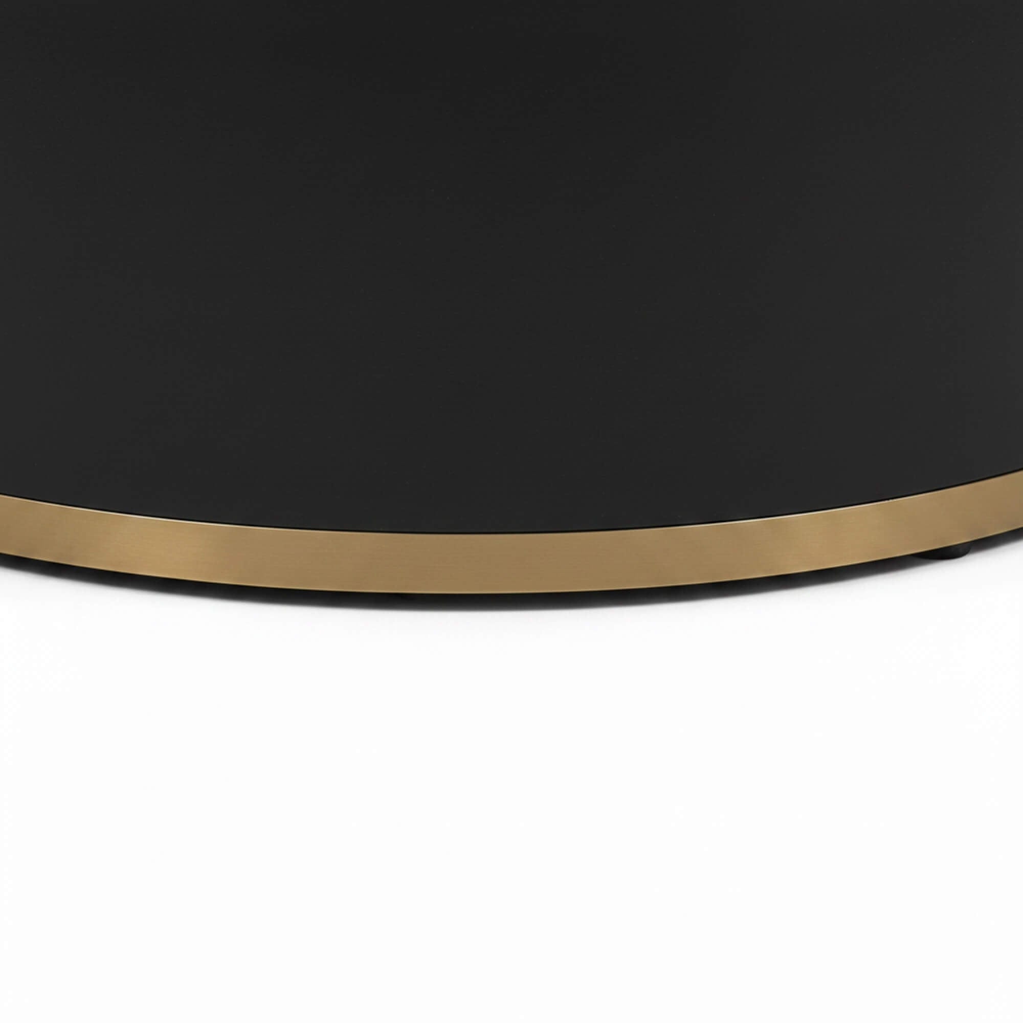N459E Coffee Table- Modern Round Marble-Top Center Table with Contemporary Elegance