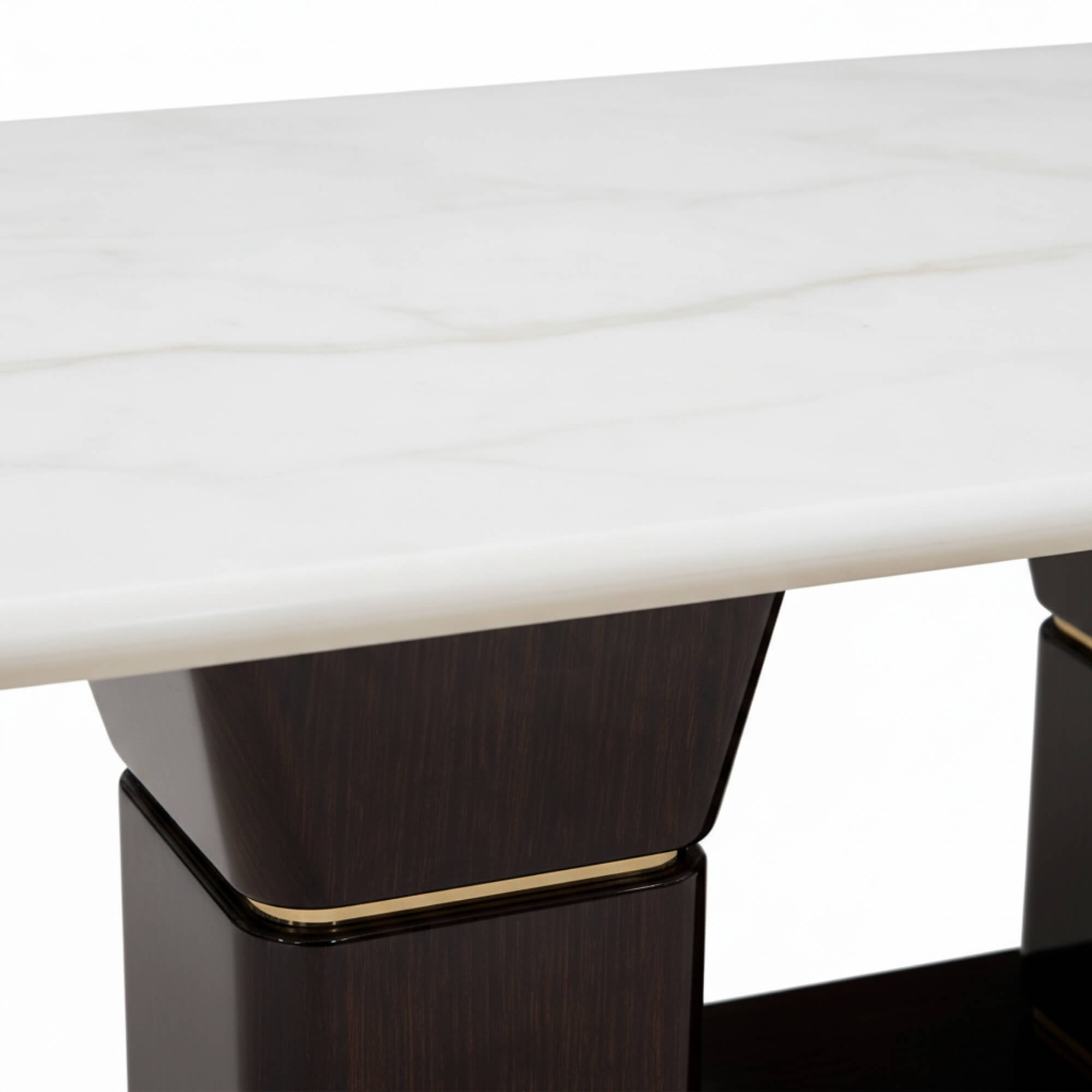 Spike Marble Table 6+1 Seater – Bold Geometry with Luxe Marble Appeal