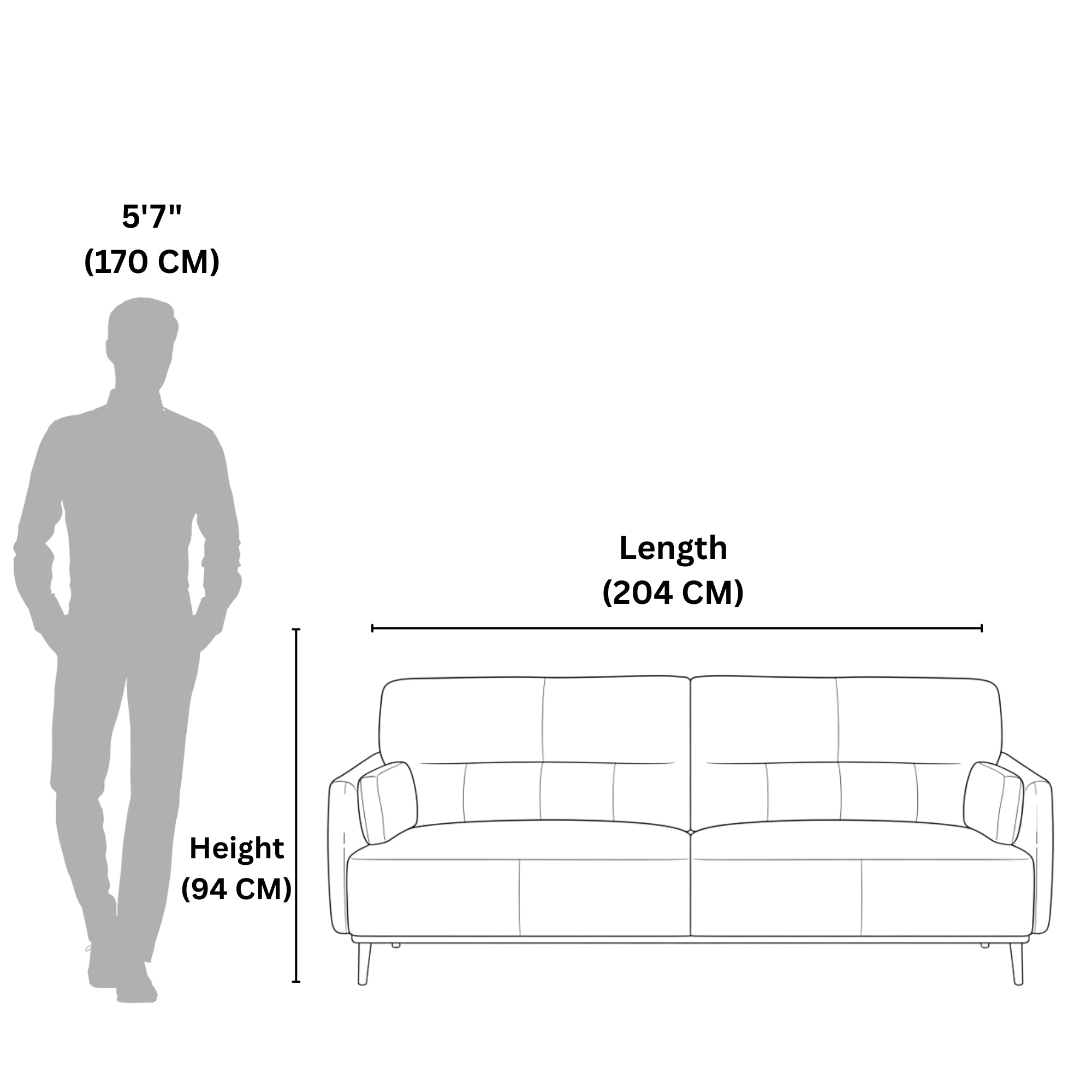 Salone 3-Seater Leather Sofa – Premium Mustard Leather Sofa for Living Rooms