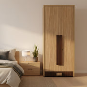 Texas 2 Door Wardrobe â€“ Graceful Grey Elegance with Smart Storage