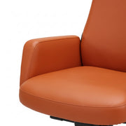 Eezy Office Chair 735 - Brown Leatherette Executive Office Chair