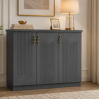 Whirlpool Shoe Rack with 3 Drawers- Shoe Rack with Gold Handles & Concealed Storage