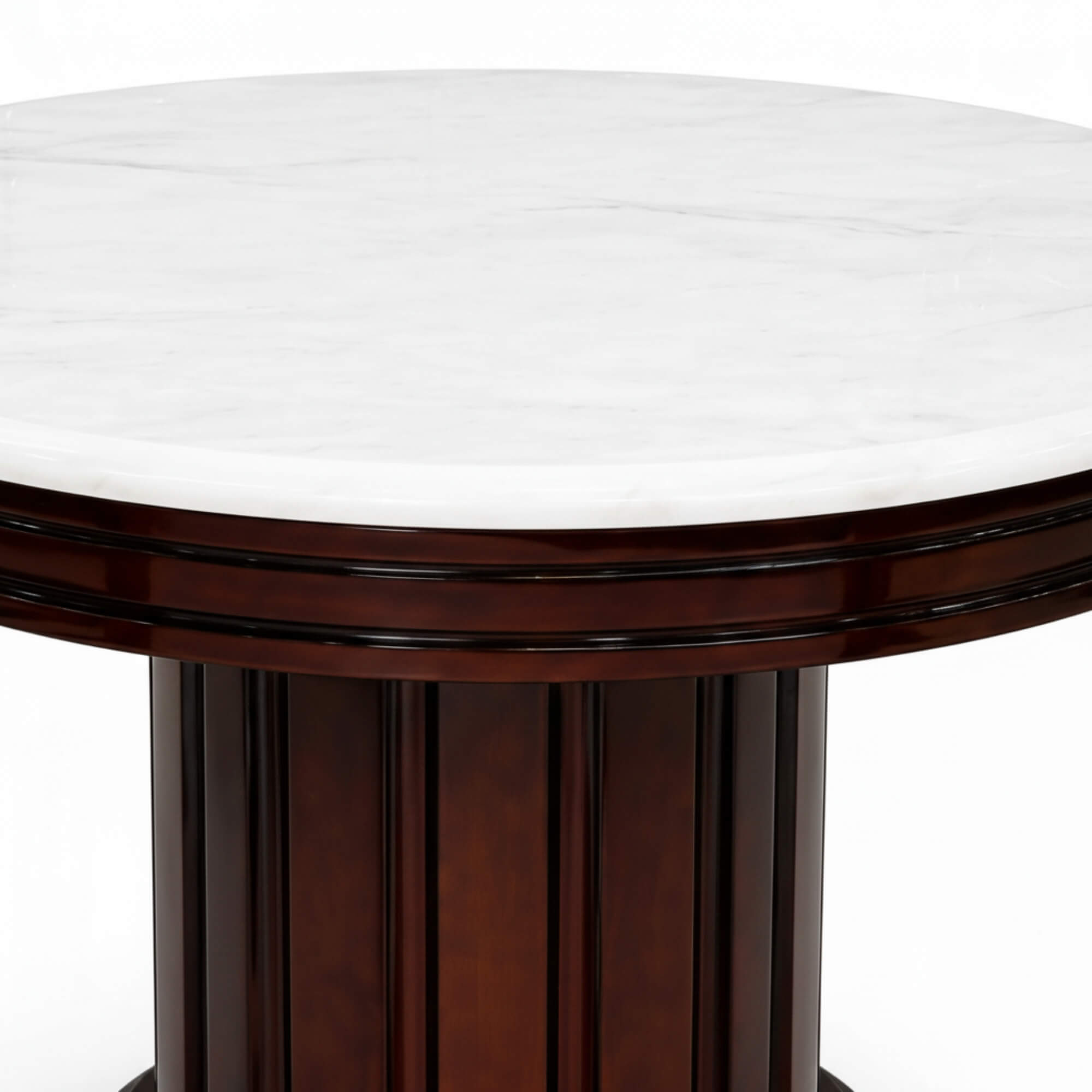Averi Marble 4+1 Seater Round Dining Table – Timeless Sophistication with Modern Marble Charm
