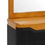 Flute Dressing Table with Mirror – Textured Sophistication Meets Everyday Function