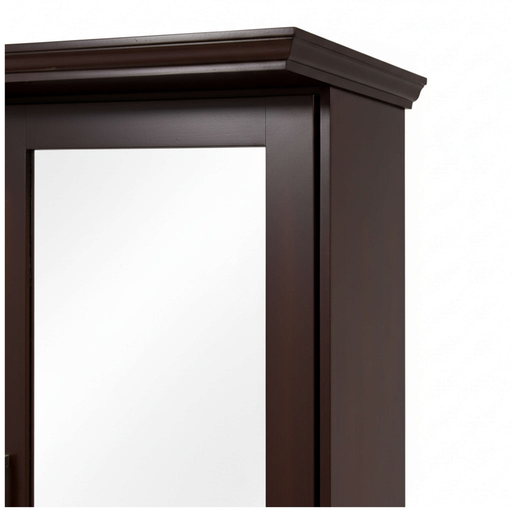 Shell Dressing Table can be opened with a metallic handle.