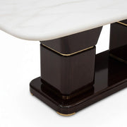 Spike pedestal with brass band detail