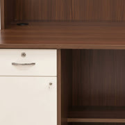 Alina Study Table 7x5- Spacious Two-Seater Study Desk