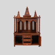 Trilok Handcrafted Wooden Temple  Create a Divine Space at Home