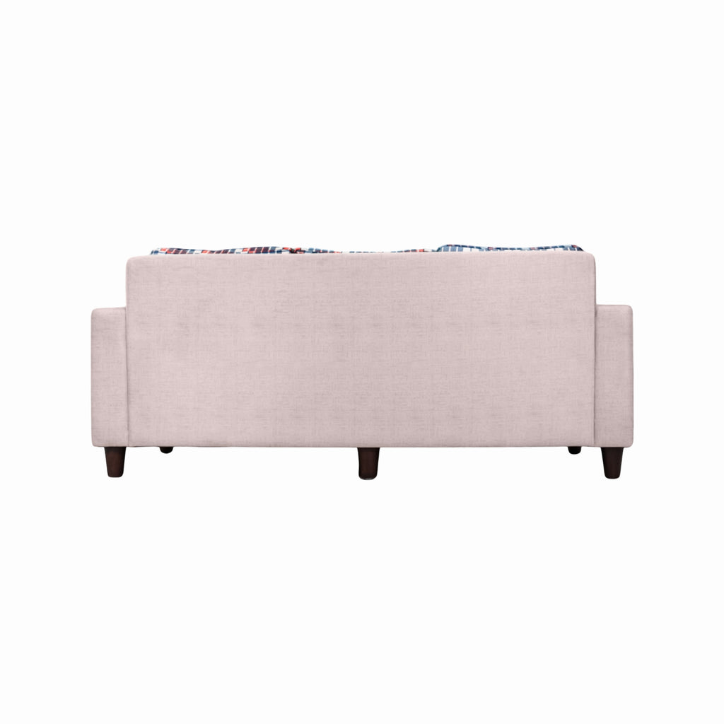 Garnet Grey Fabric 3-Seater Sofa – A Modern Statement in Comfort and Style